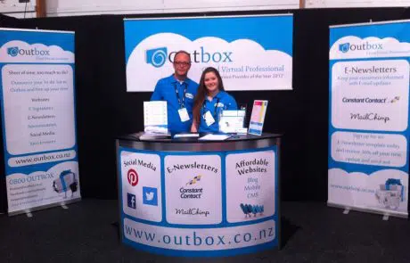 Outbox at MyBiz Expo, 14-16 October, ASB Showgrounds, Auckland 2012