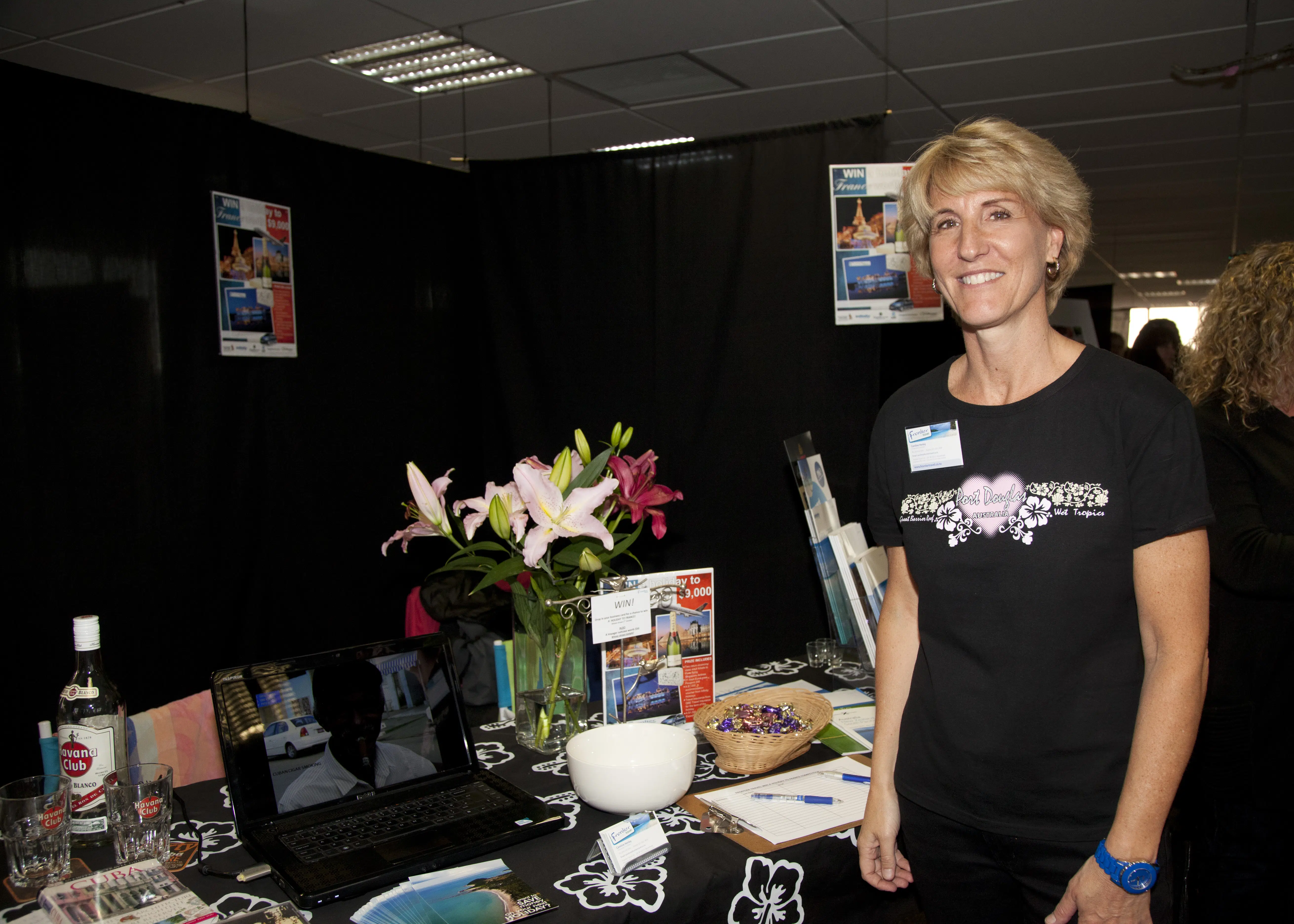 Frontier Travel at the Venus Network expo, Takapuna, Auckland