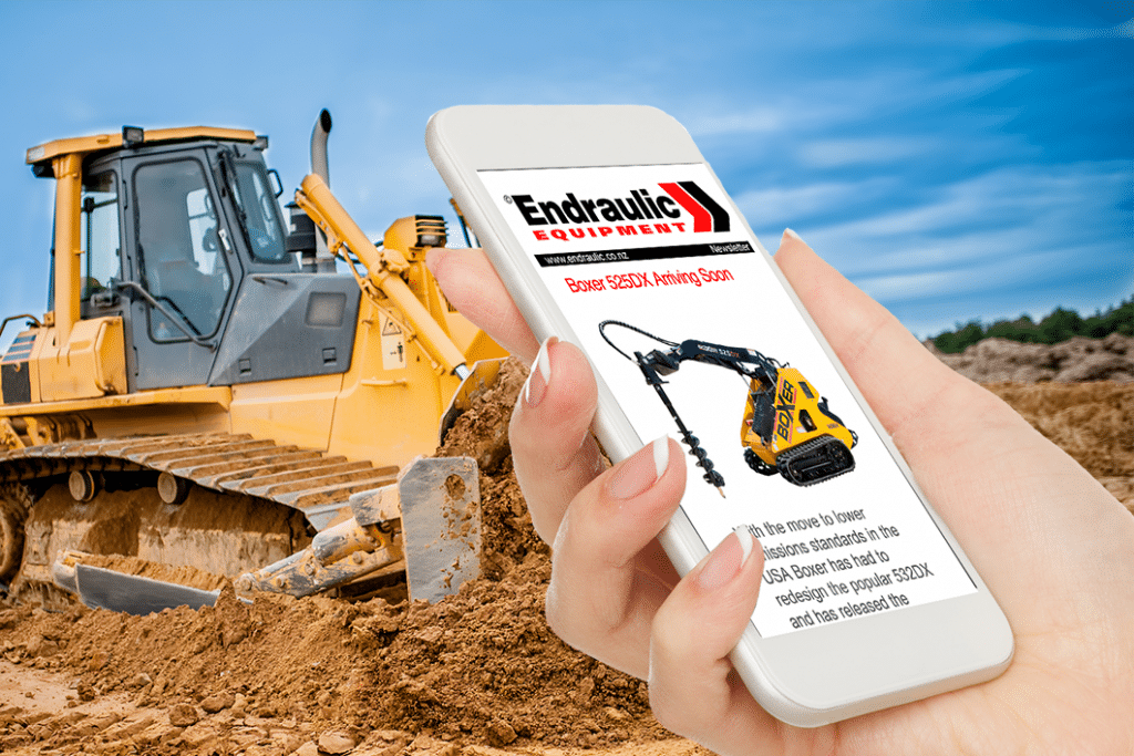 Endraulic Mailchimp newsletter, Auckland NZ from Outbox Ltd