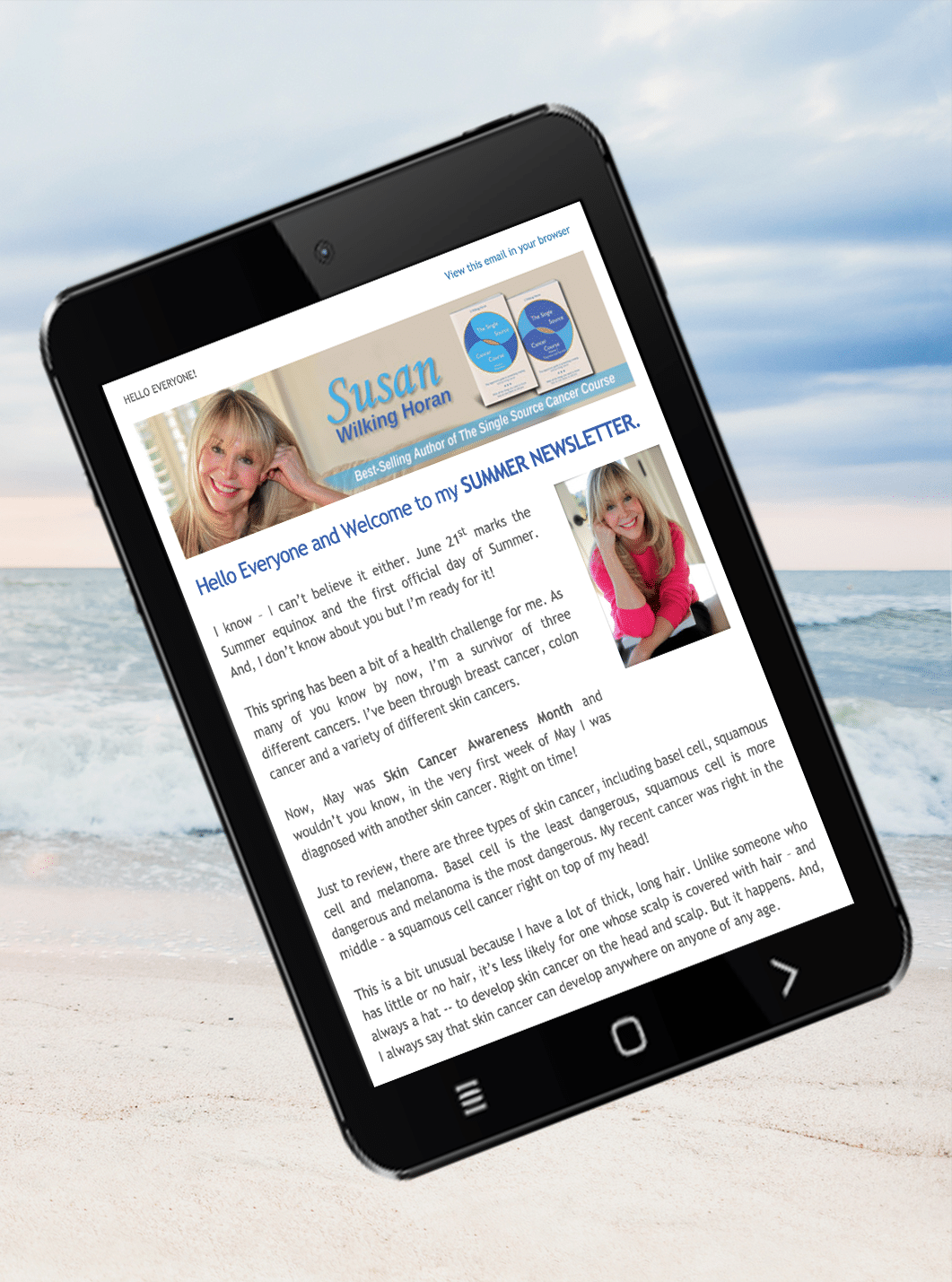 Susan Wilking Horan Mailchimp newsletter, Auckland NZ from Outbox Ltd