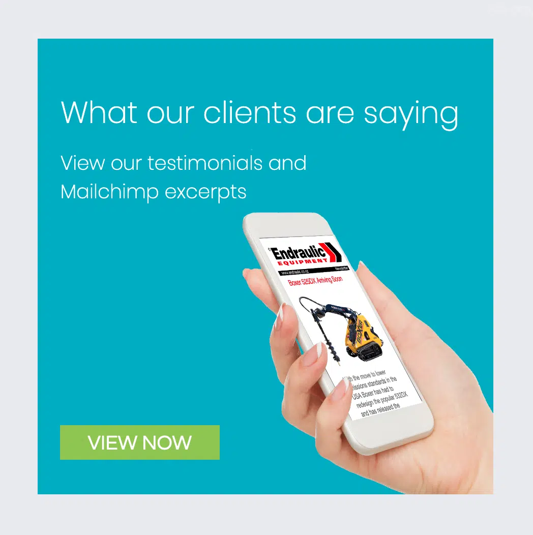 What Outbox clients are saying - view testimonials and Mailchimp excerpts